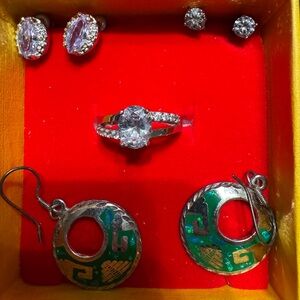 3 Earrings and 2 rings